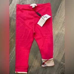 New Burberry leggings toddler girl 12 months